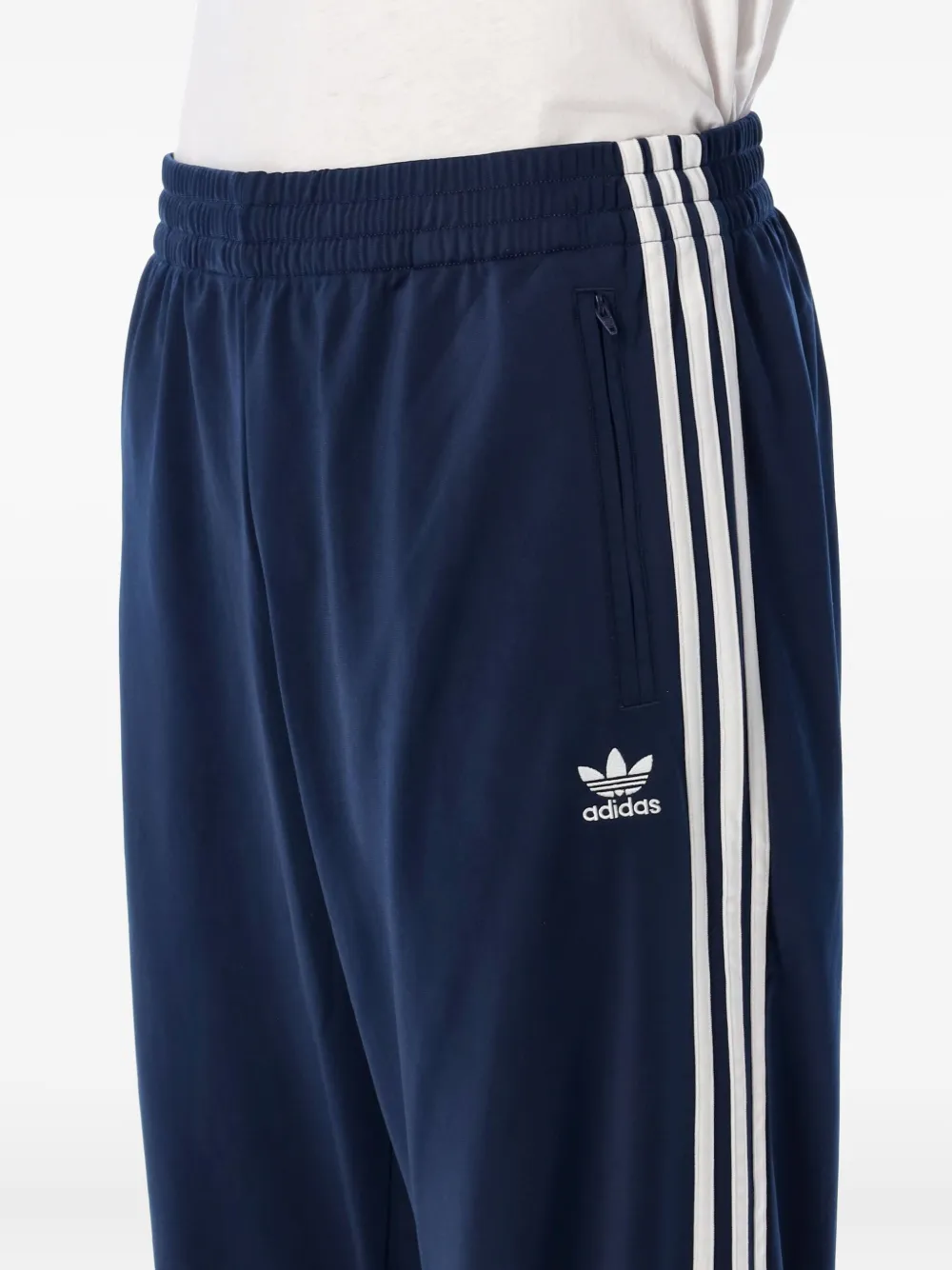 Adidas Originals Firebird Adicolor Striped Track Pants In Blue