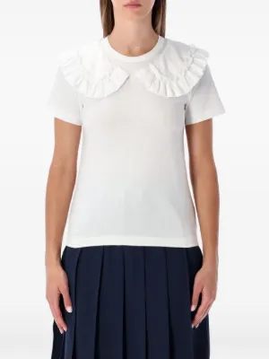 COMME des GARCONS GIRL blouse ໒꒱ Comme des Garcons Girl SS25 Frill Collar Blouse – Comme Please