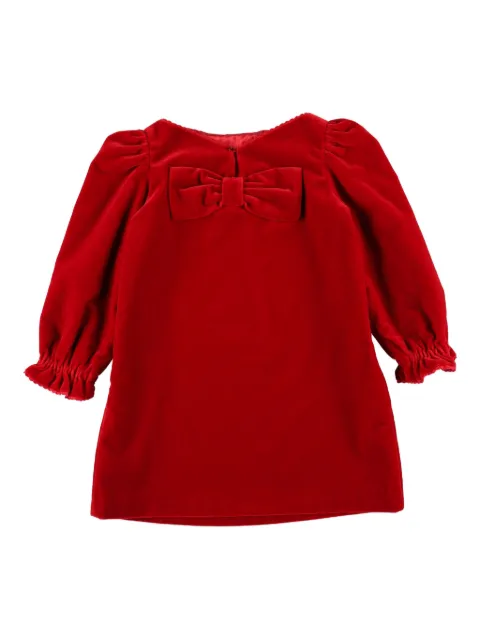 Bonpoint bow ruffled dress