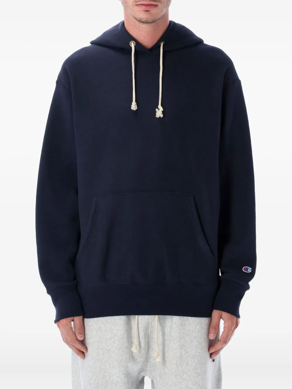 Champion logo-embroidered hoodie | Blue | Image 1