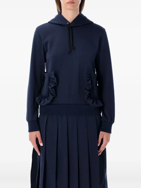 Comme Des Garçons Girl ruffled hooded knitwear