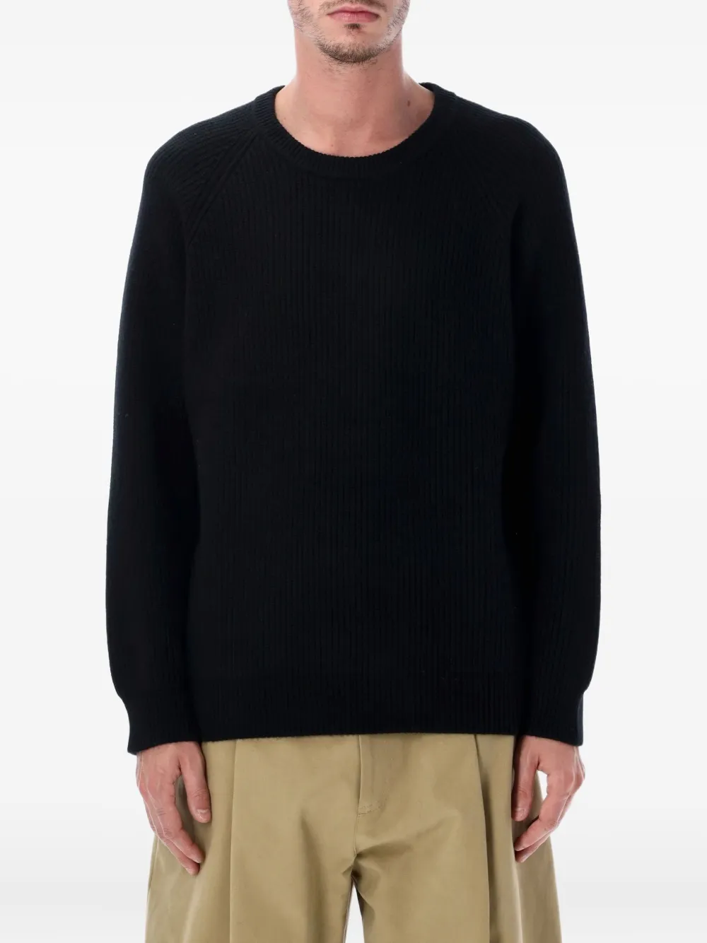 Corridor ribbed crew-neck sweater | Black | Image 1