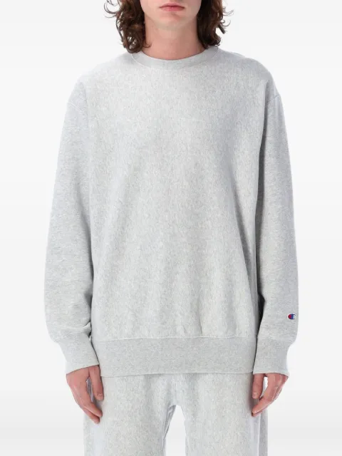 Champion sudadera con parche del logo y cuello redondo