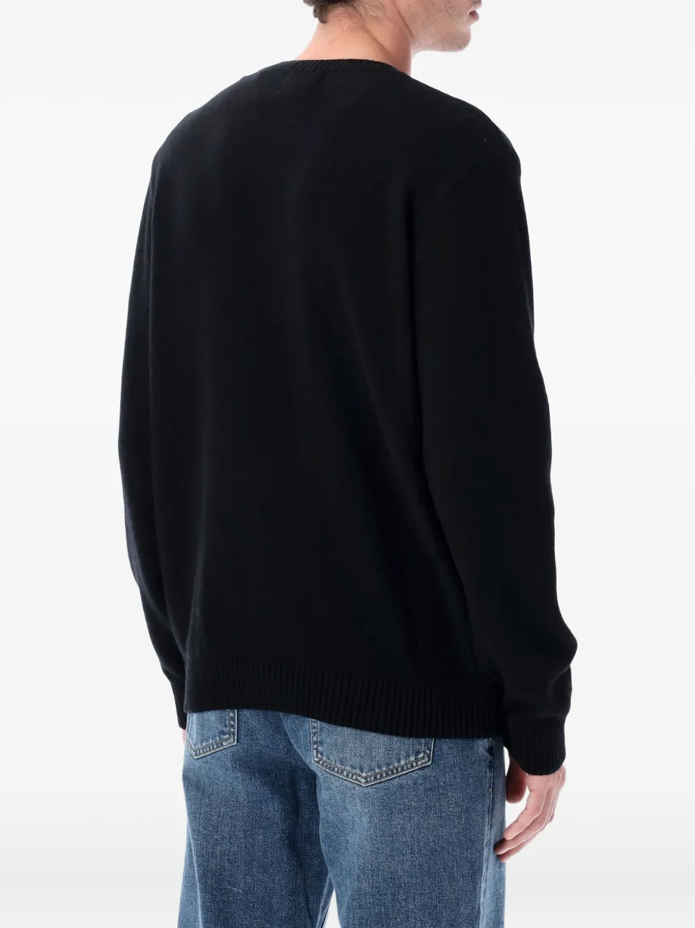 Colorful standard long-sleeve crew-neck sweater - Zwart