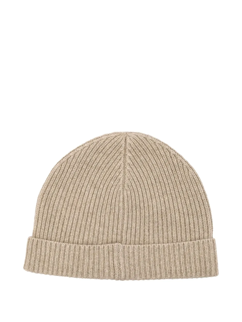 Extreme Cashmere Ribbed Beanie Hat In Brown