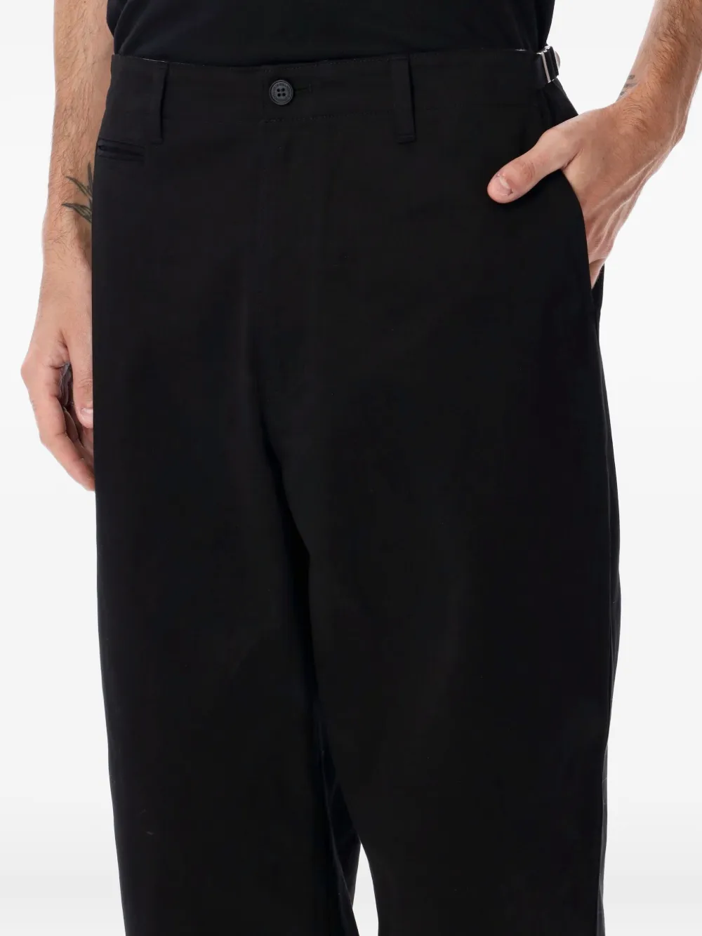 Comme des Garçons Homme Broek met zak Zwart