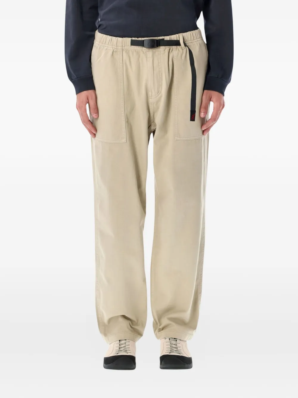 Gramicci Elasticated Belt Trousers In Neutral