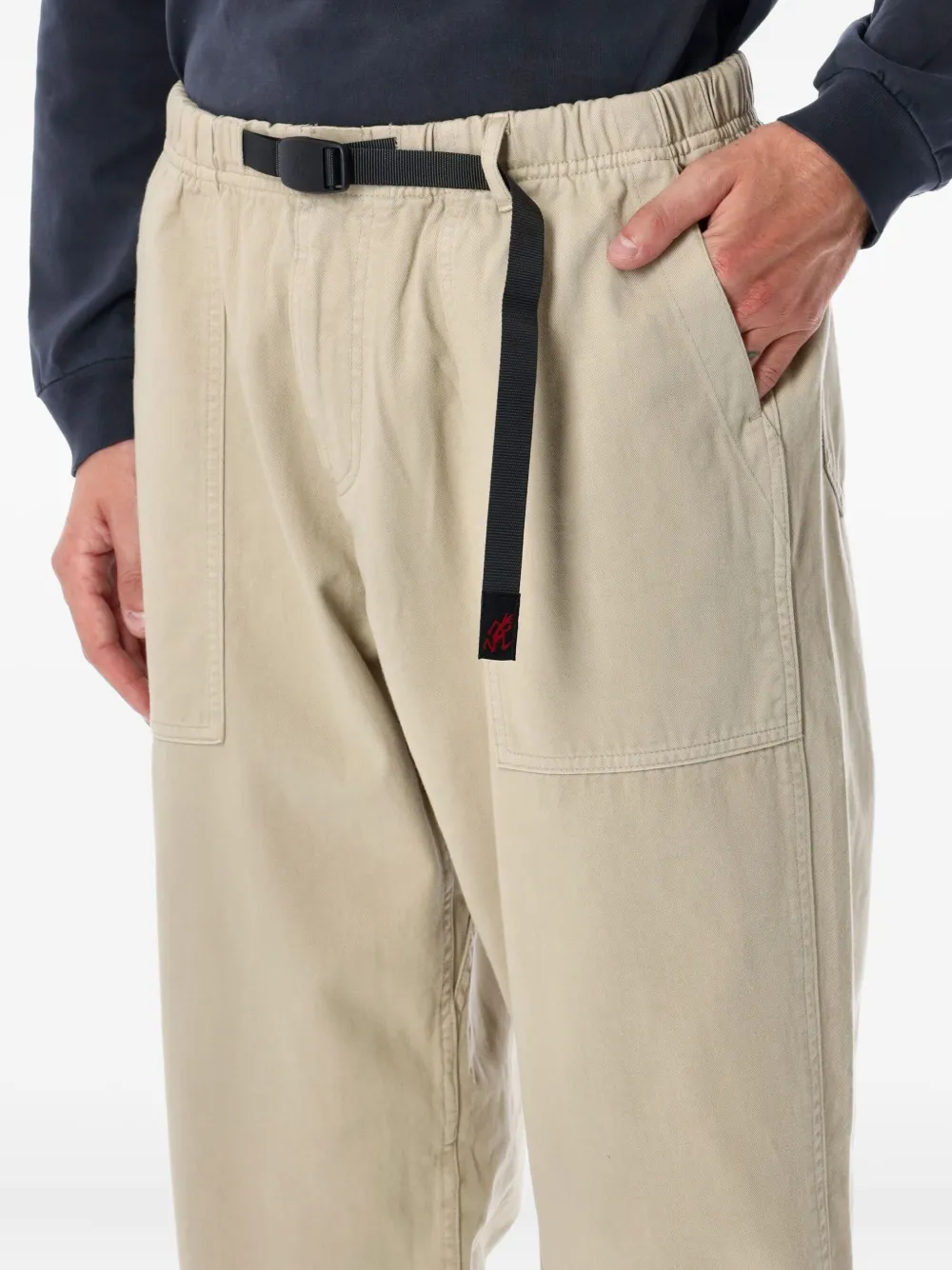 Gramicci Elasticated Belt Trousers In Neutral
