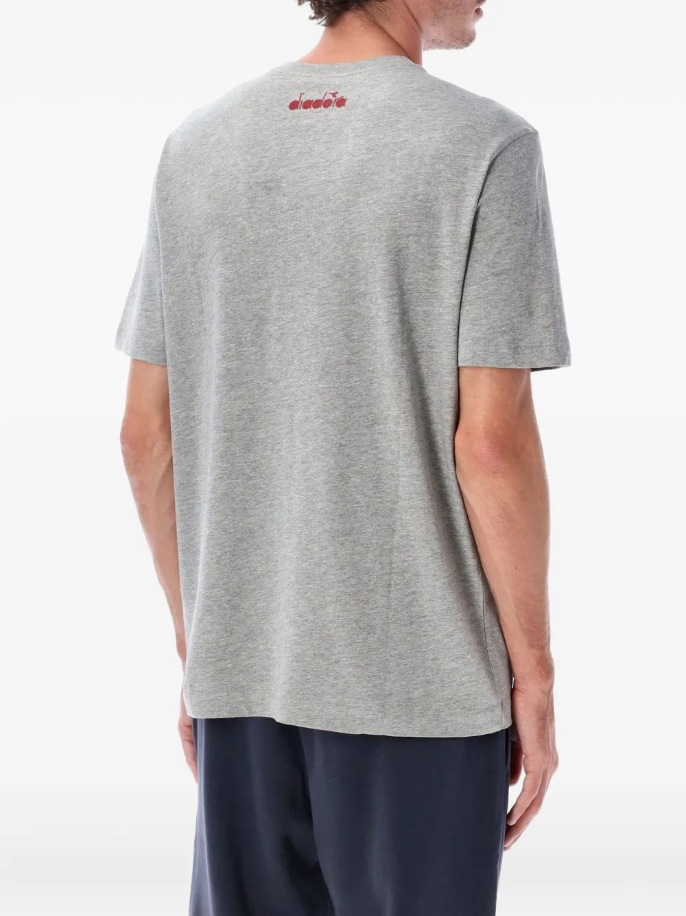Diadora Run Valley logo T-shirt - Grijs