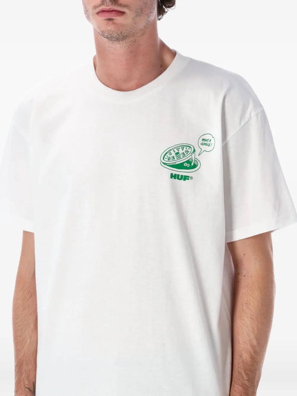 Huf What A Jungle T-shirt Wit