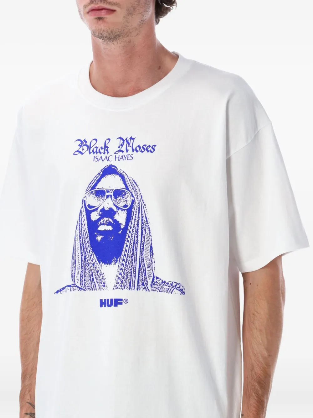 Huf x Isaac Hayes T-shirt met grafische print Wit