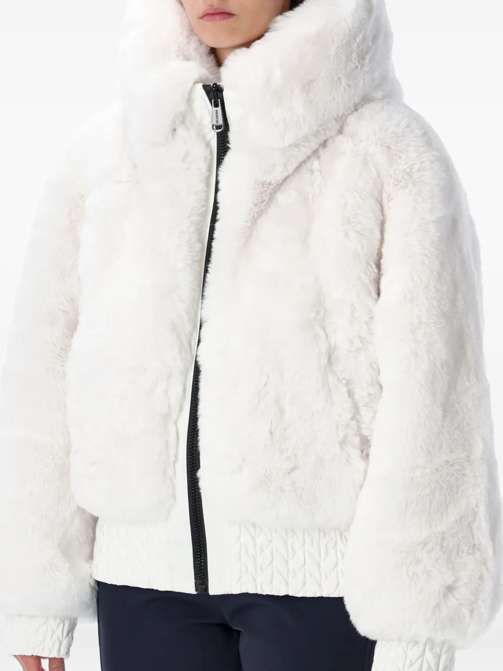 Goldbergh Indira Reversible Faux Fur Ski Jacket In White