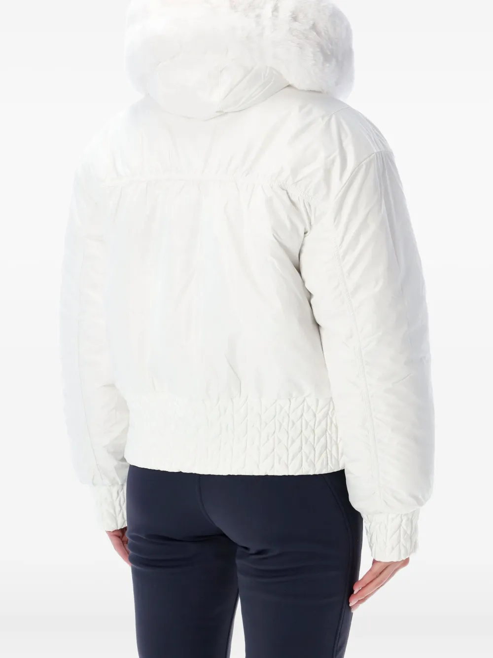 Goldbergh Indira Reversible Faux Fur Ski Jacket In White