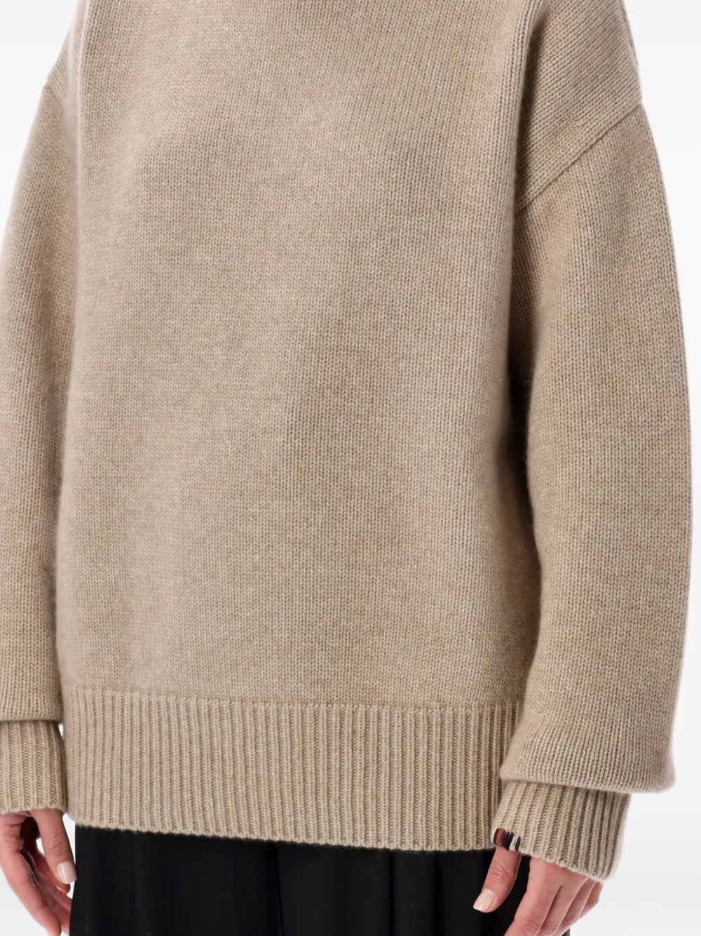 extreme cashmere Coltrui met lange mouwen Beige
