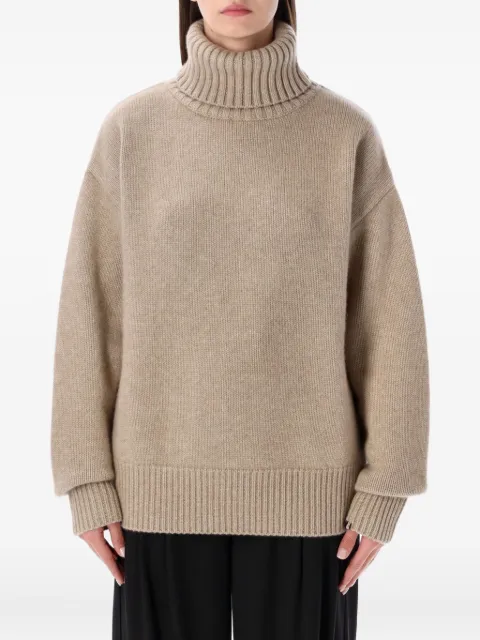 extreme cashmere roll-neck long-sleeve sweater
