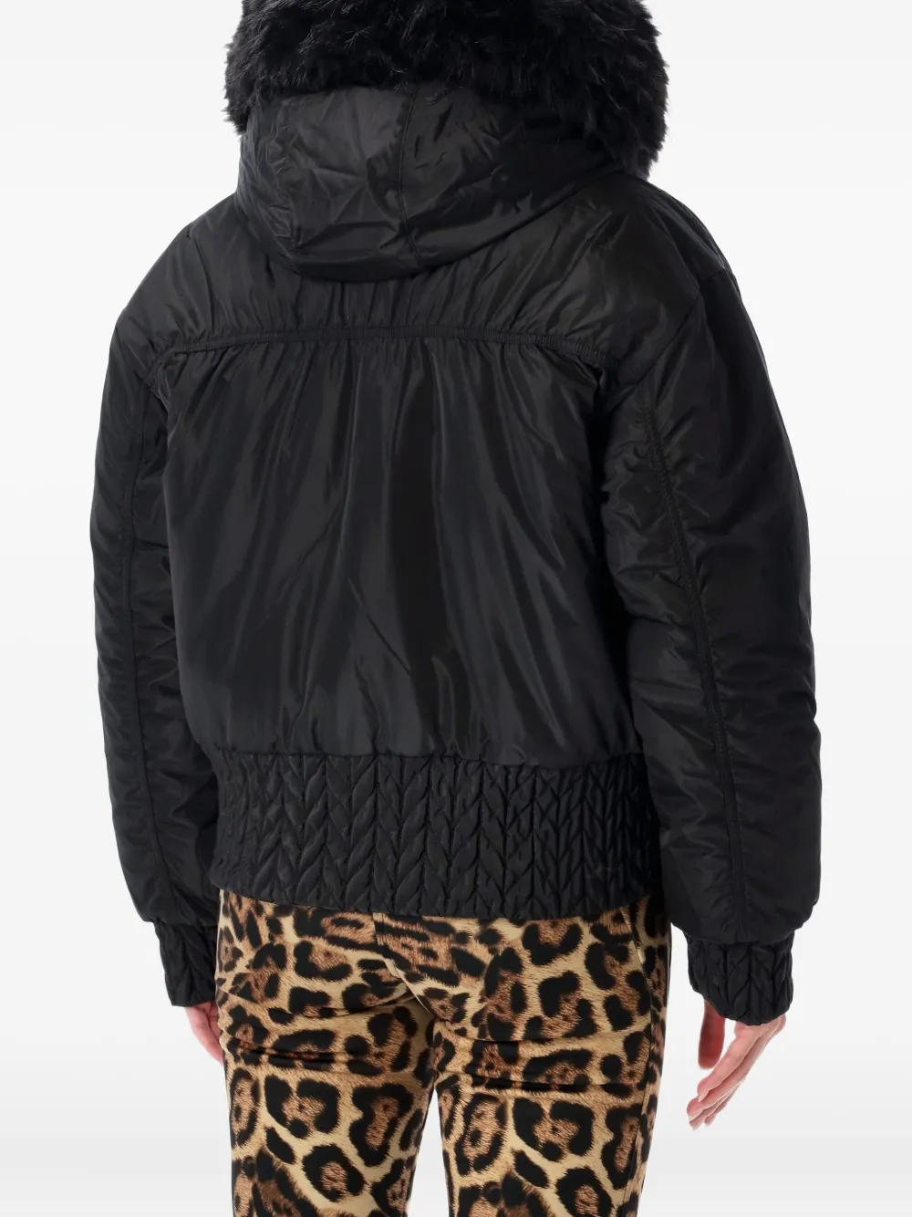 Goldbergh Jas van imitatiebont Zwart