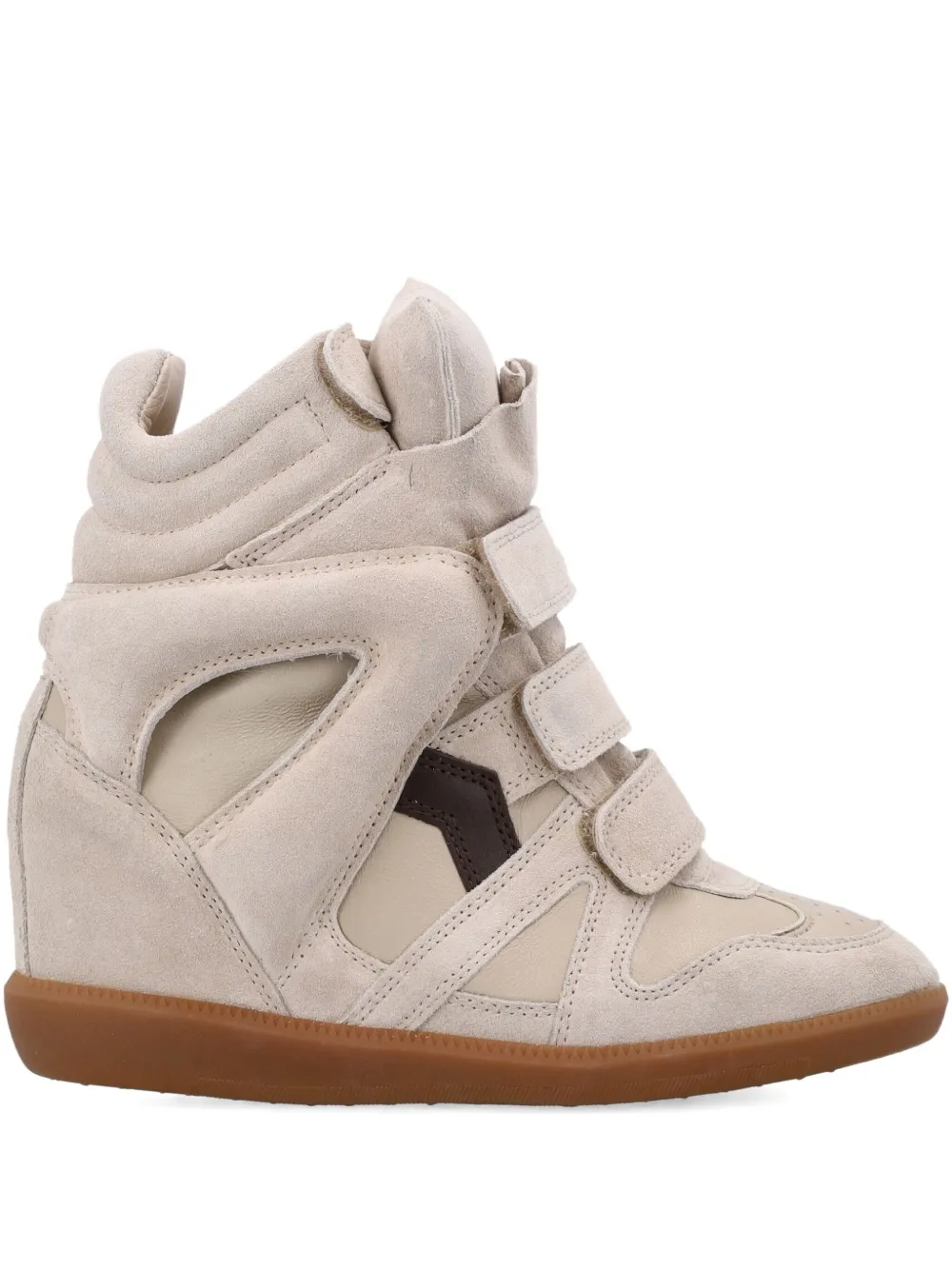 Isabel Marant Bekett Cut-out Strap Sneakers In Neutral