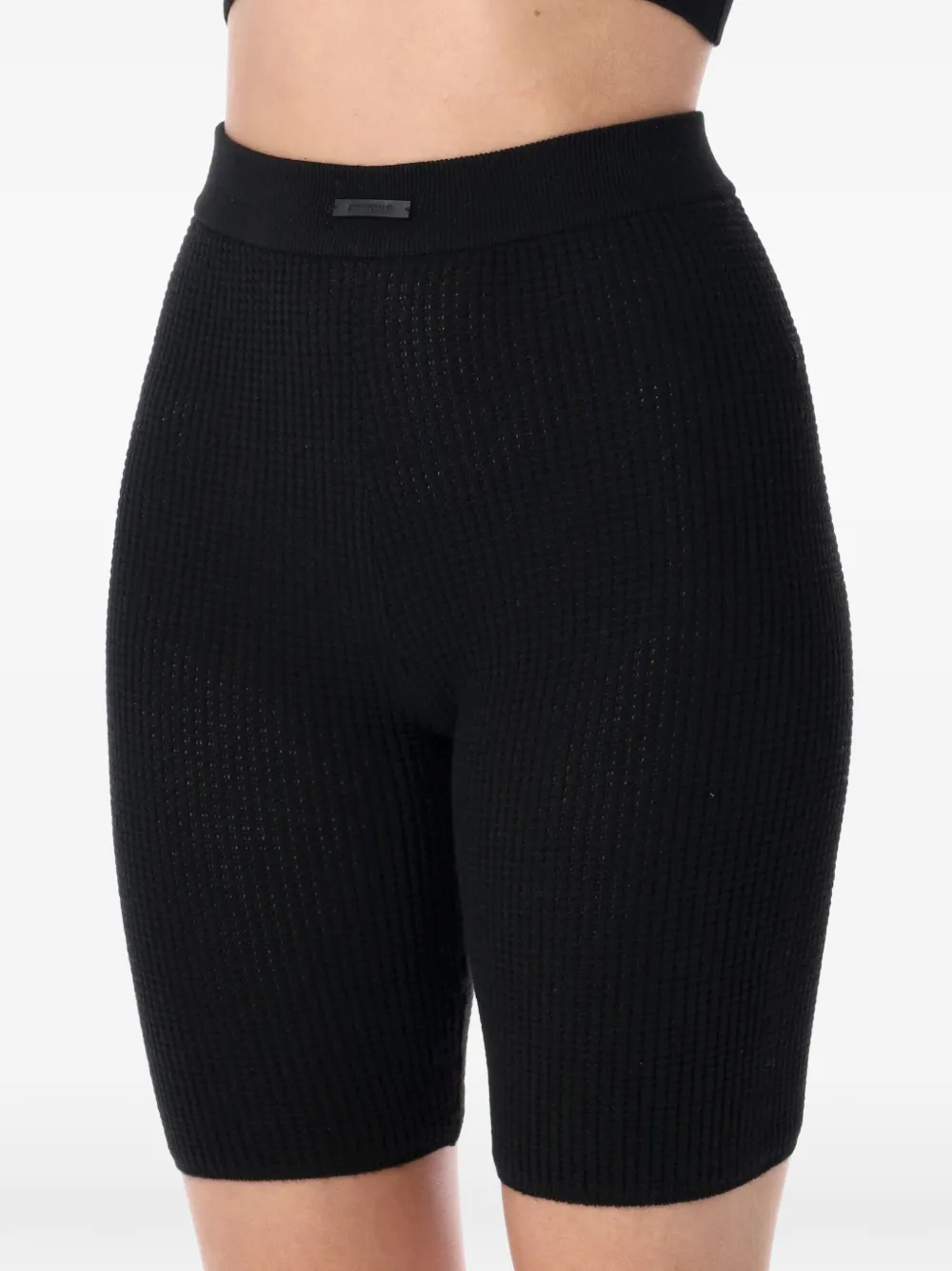  Fear Of God Essentials Waffle Shorts - Black 
