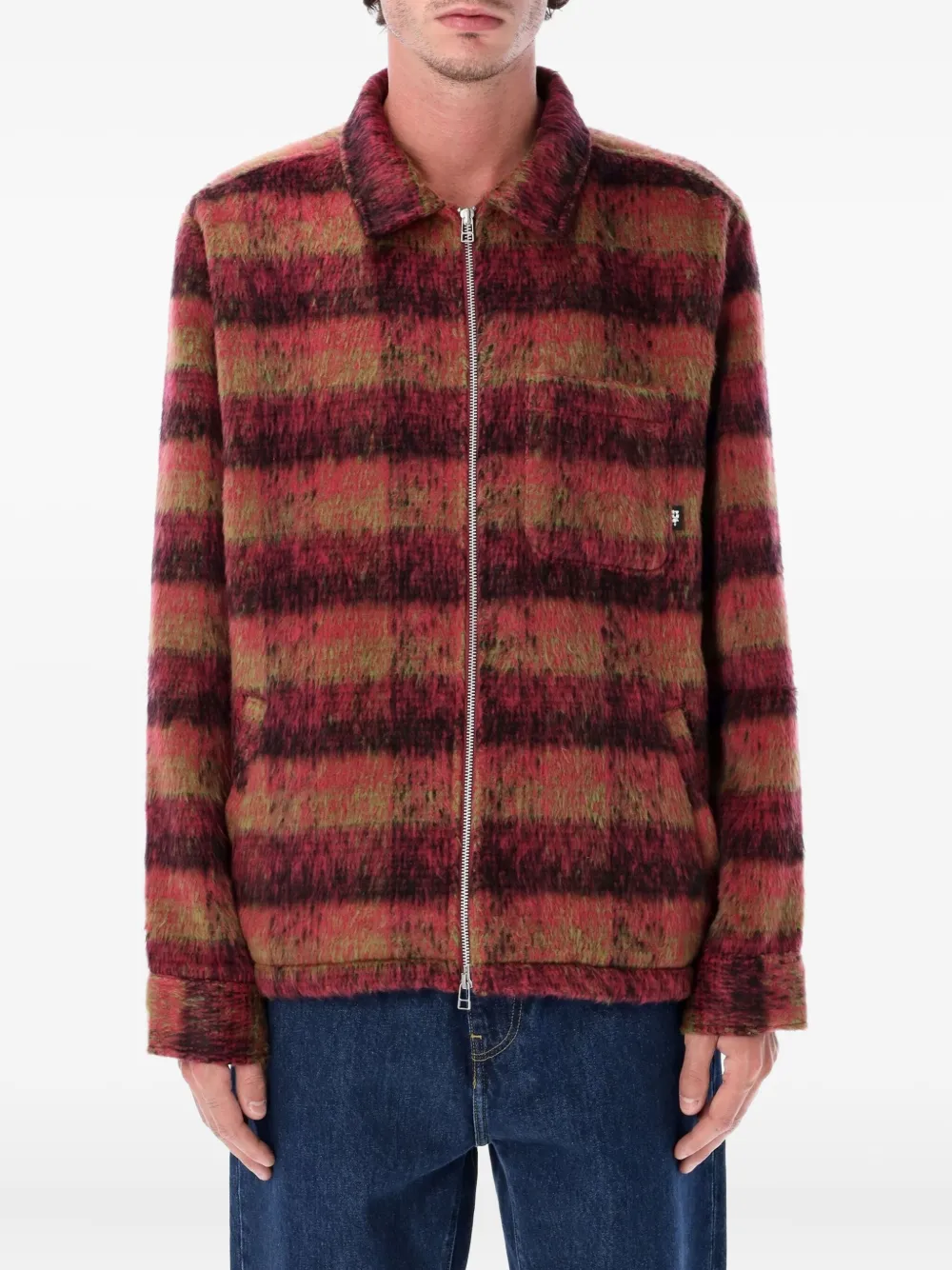 Huf Megablast plaid zip jacket | Red | Image 1