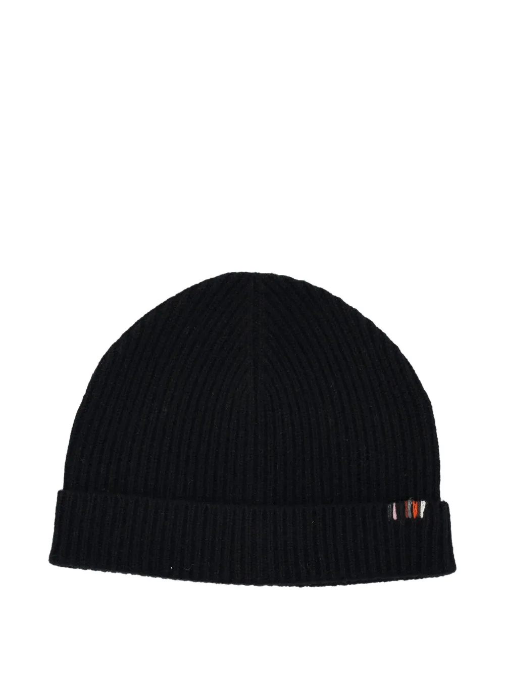 Extreme Cashmere Ribbed Beanie Hat In Black