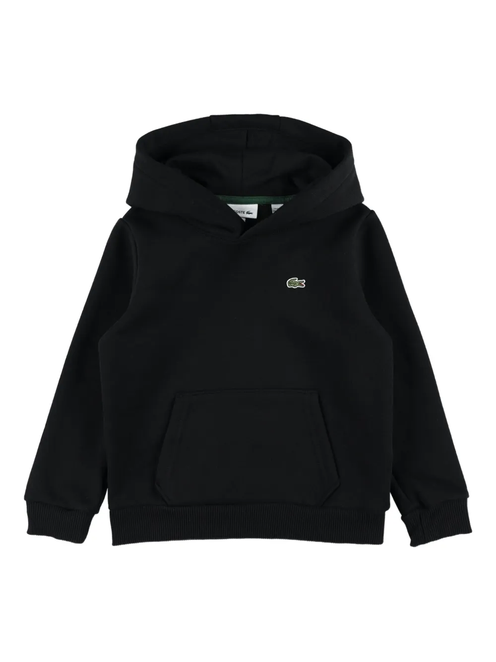Lacoste Kids logo-appliqué hoodie - Nero