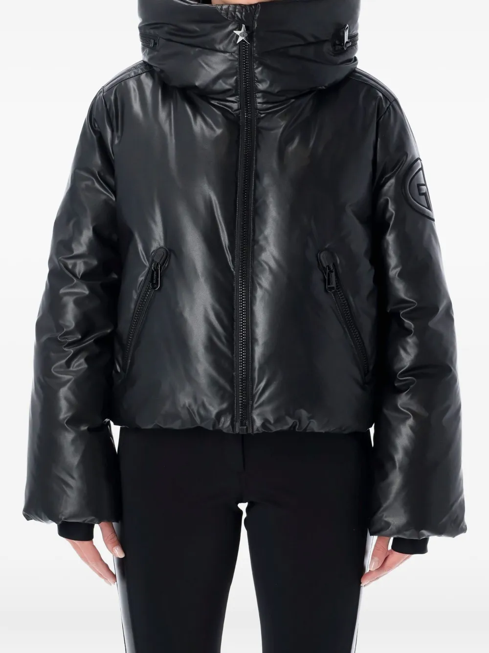 Goldbergh Zip-up Padded Ski Jacket In Black