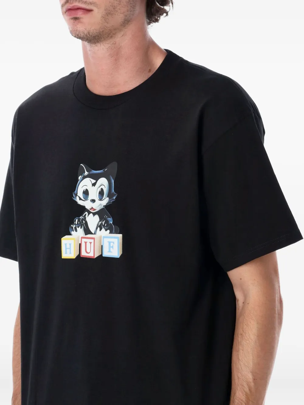 Huf Blocks T-shirt Zwart