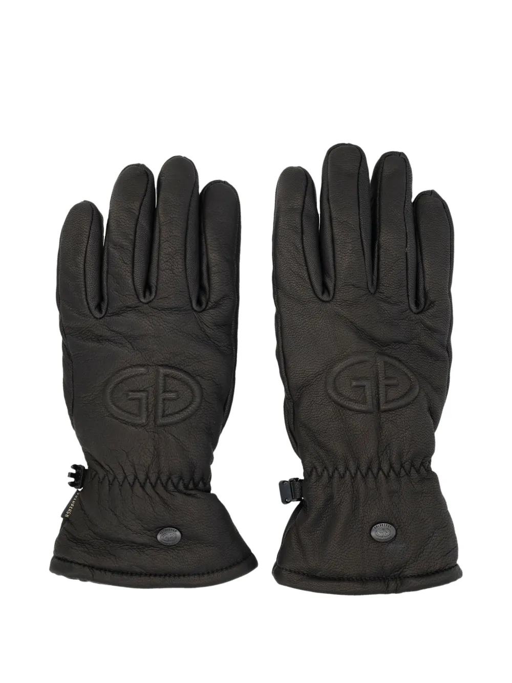 Goldbergh Embossed-logo Gloves In Black