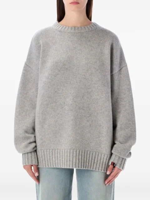 extreme cashmere long-sleeve crew-neck sweater