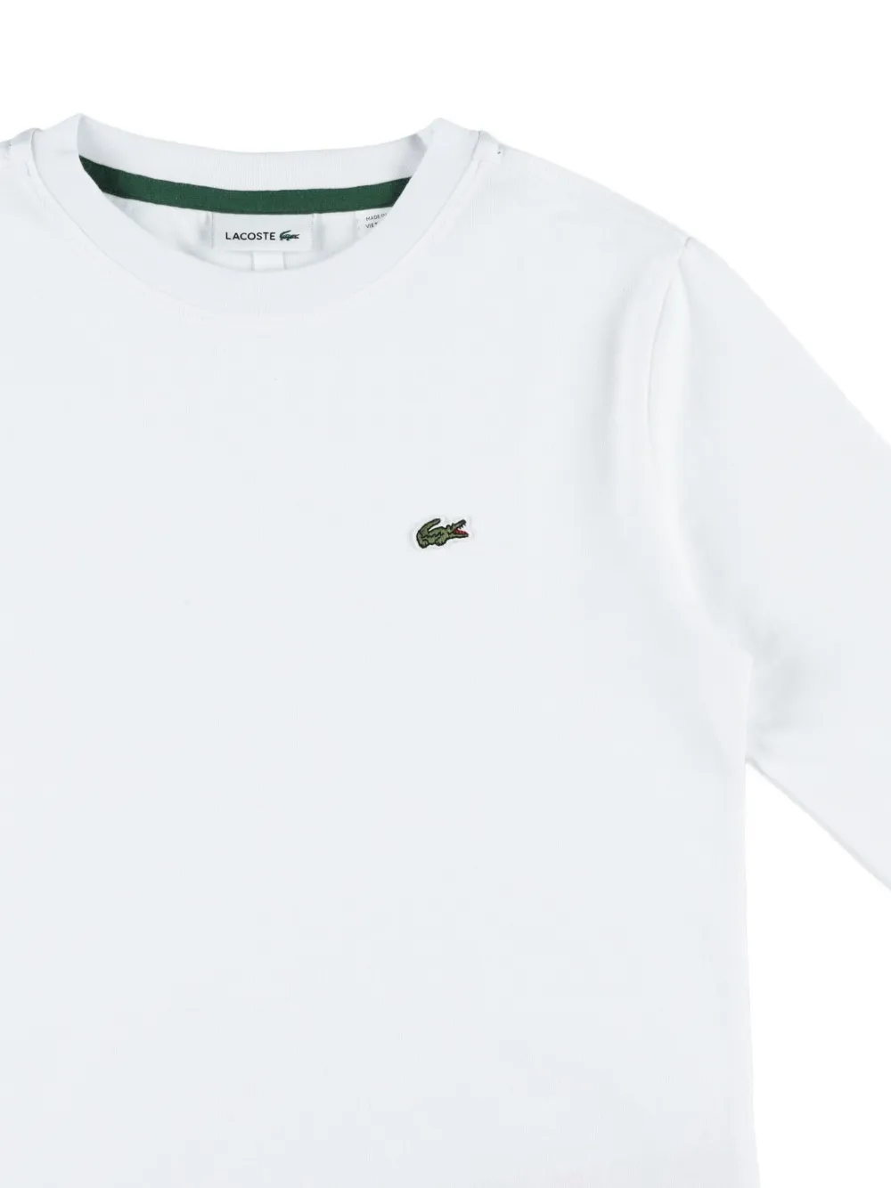 Lacoste Kids Sweater met logo Wit