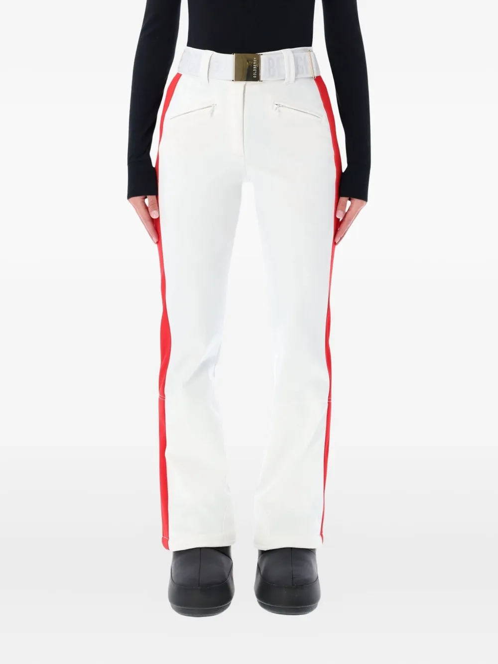 Goldbergh Roccia side-stripe ski trousers - Weiß