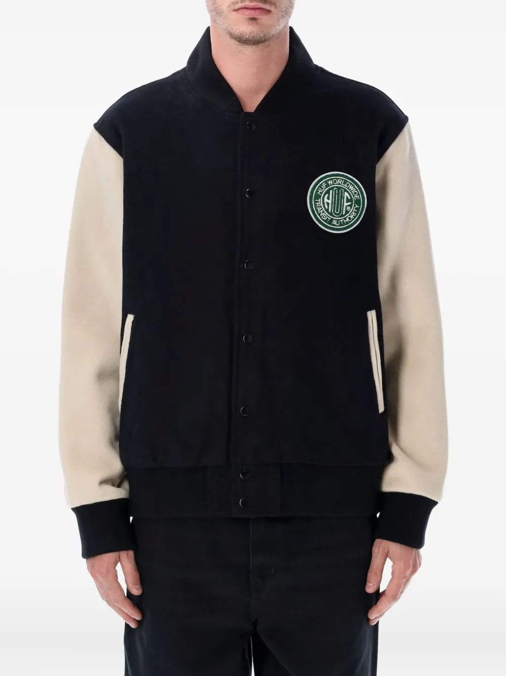 Huf Global Transit Varsity jacket - ブルー Huf Global Transit Varsity jacket - ブルー
