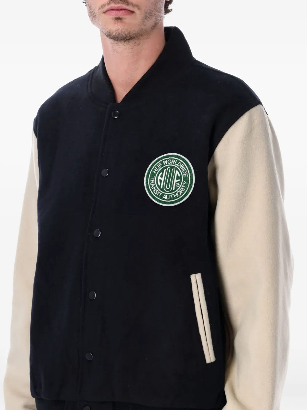 Huf Global Transit bomberjack Blauw