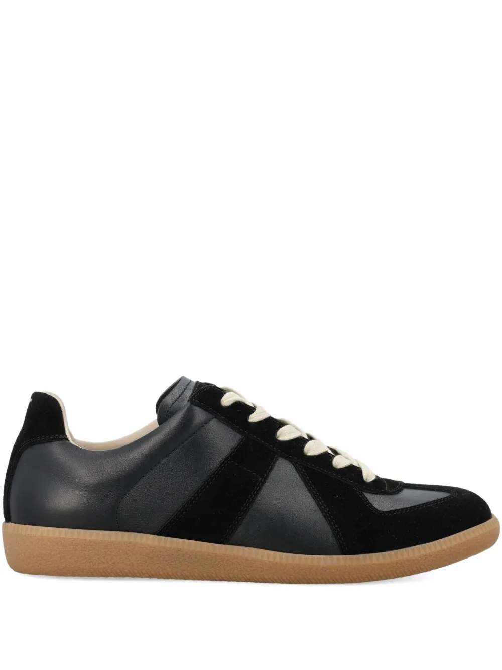 Maison Margiela suede lace-up sneakers | Black | Image 1