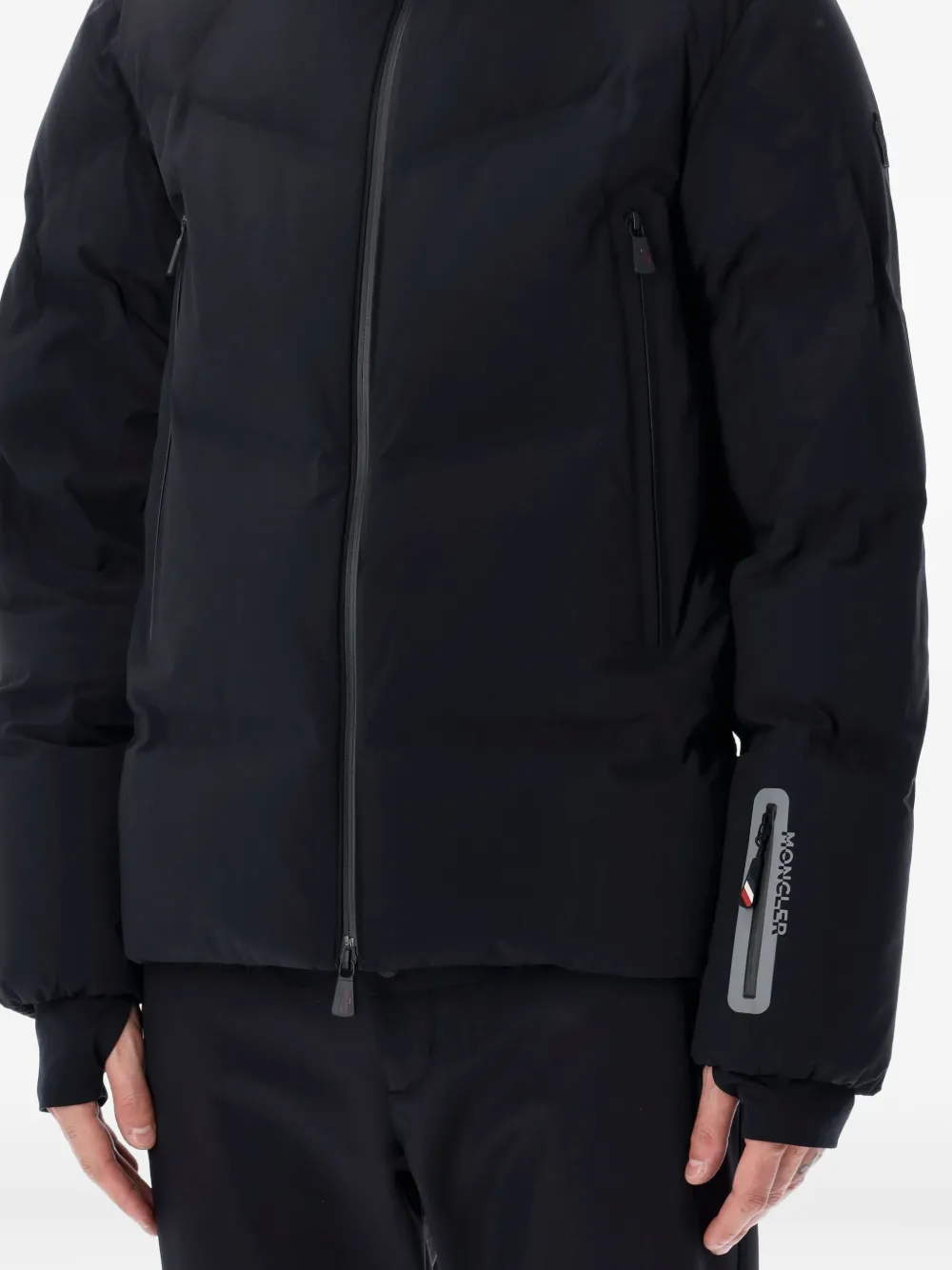 Moncler Angren Hooded Ski Jacket In Black