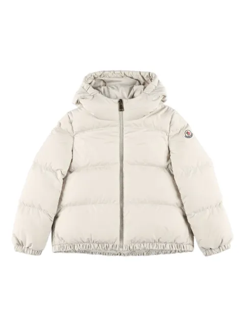 Moncler Enfant abrigo con capucha y cierre