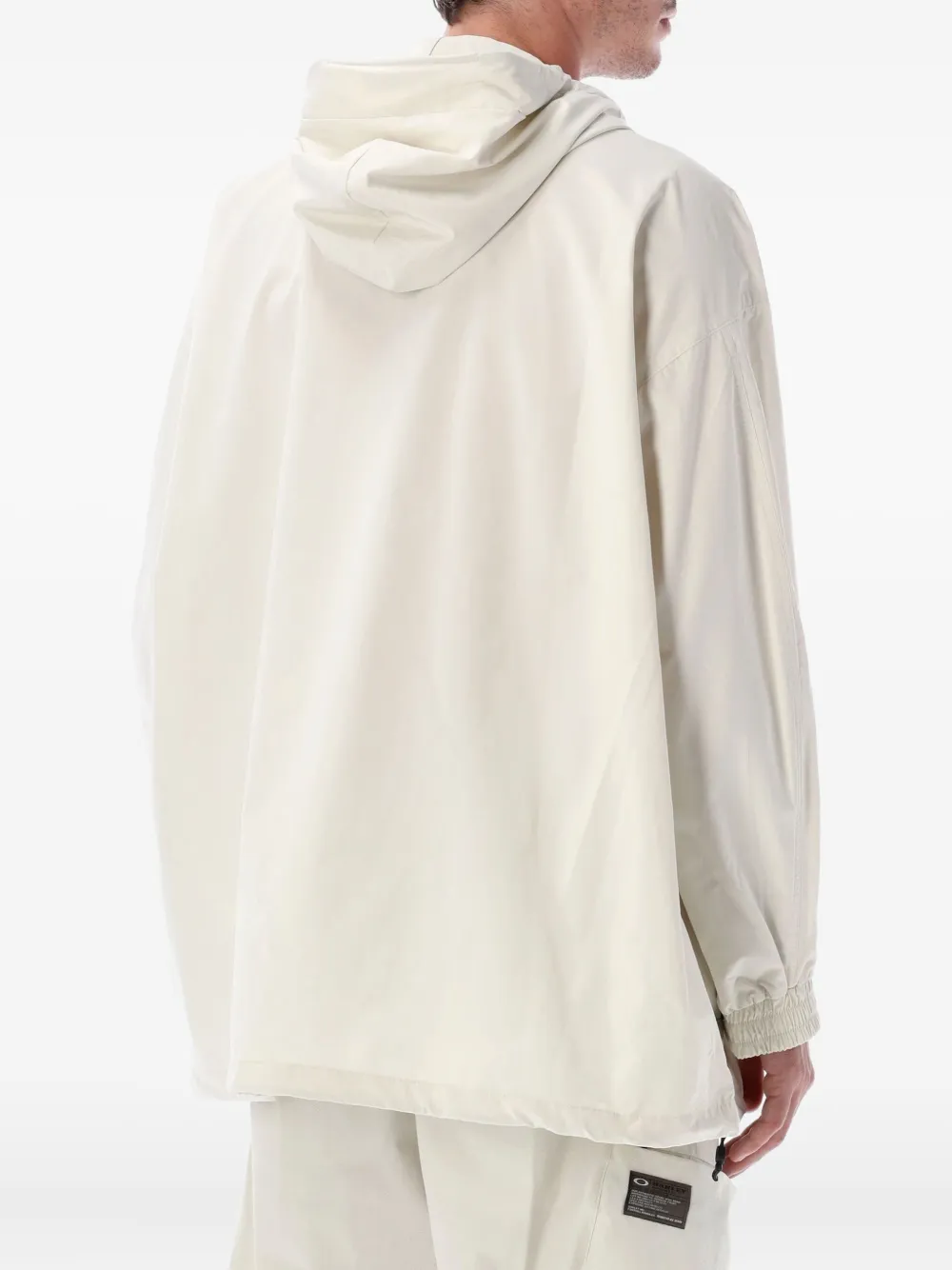 Oakley Long Hooded Jacket Adjustable Drawstrings In Neutral