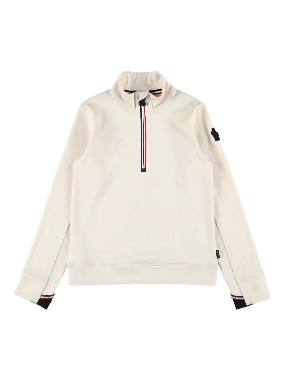 MONCLER GRENOBLE KIDS sudadera con medio cierre | blanco | Image 1