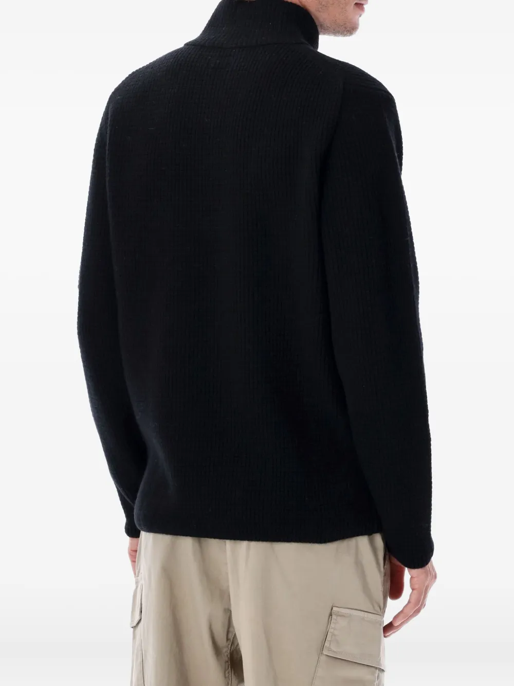 C.P. Company zip-neck sweater - Zwart