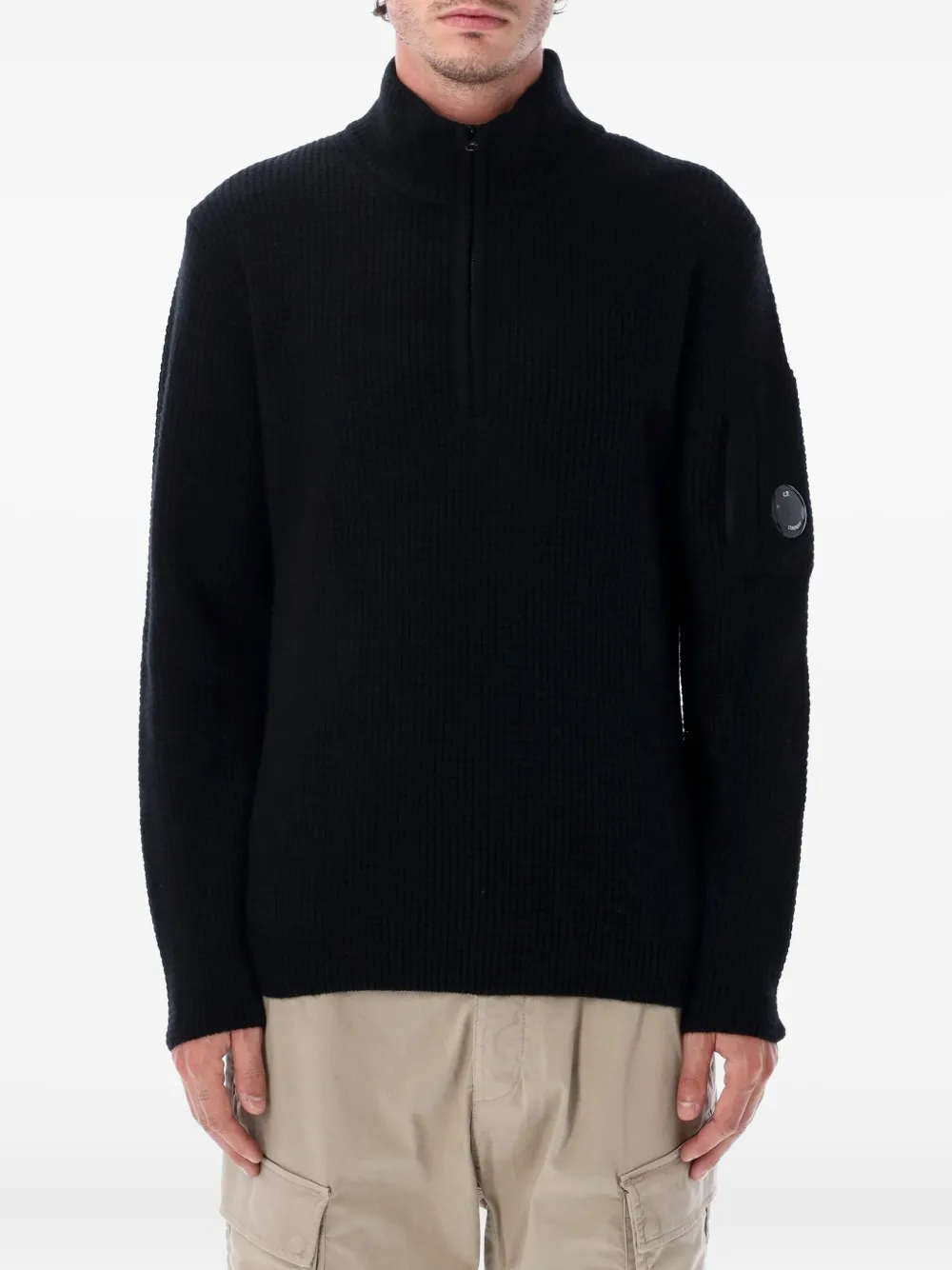 C.P. Company zip-neck sweater - ブラック C.P. Company zip-neck sweater - ブラック