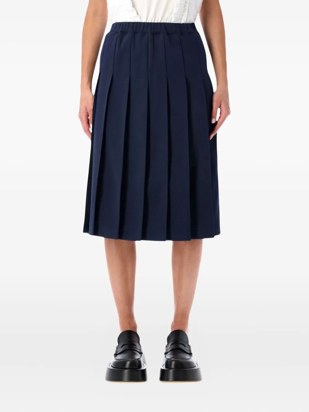 Comme Des Garcons Girl Pleated Skirt In Blue