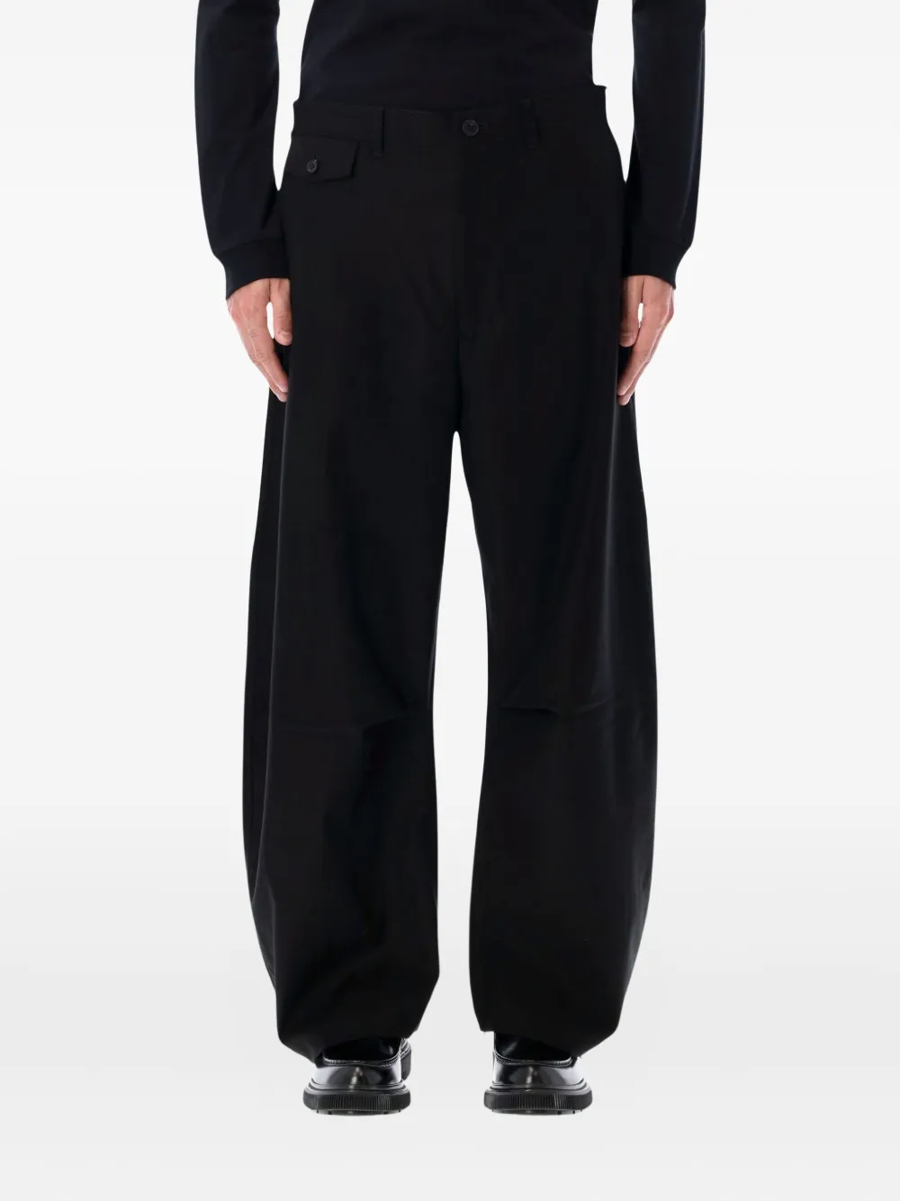 Comme des Garçons Homme wide-leg trousers | Black | Image 1