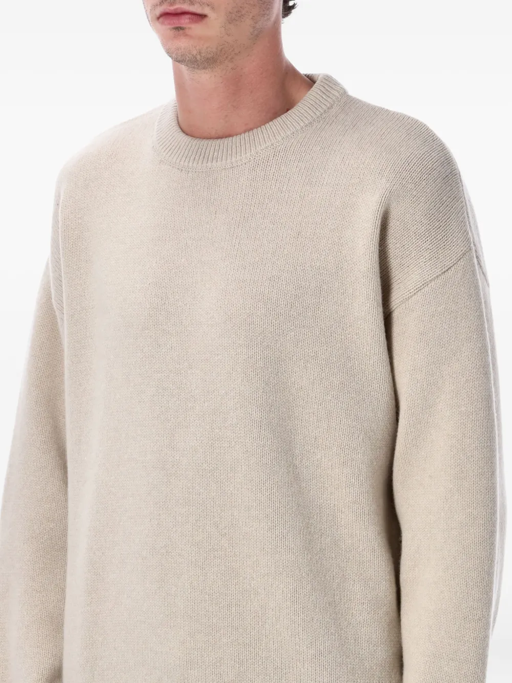 colorful standard Trui met hoge hals Beige