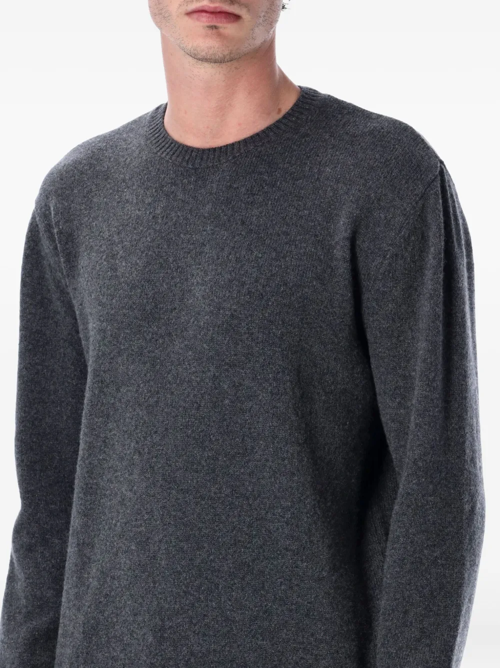 Colorful Standard Crew-neck Long-sleeve Sweater In Gray