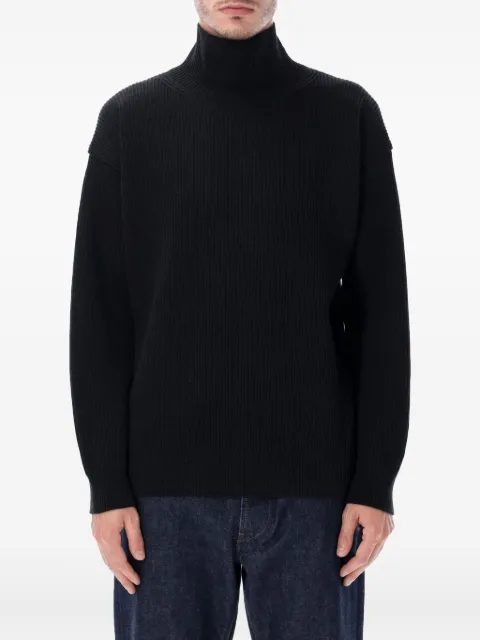 Auralee ribbed-turtleneck sweater