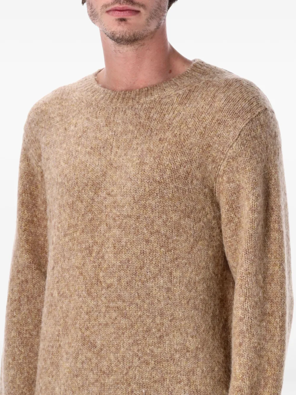Corridor Minimalist Crewneck Sweatshirt With Round Neckline In Brown