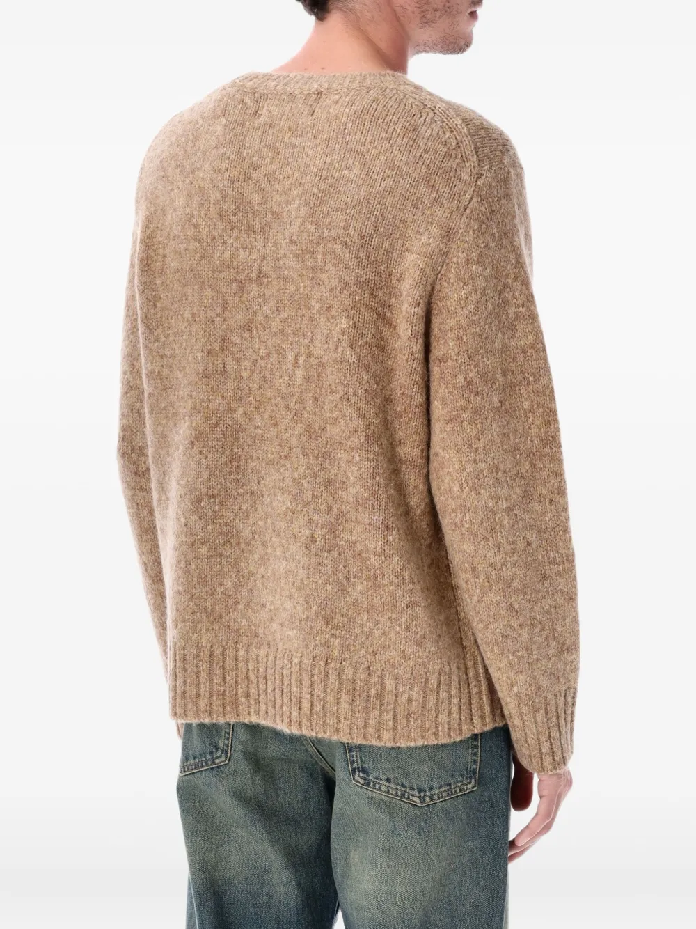 Corridor crew-neck long-sleeve sweater - Beige