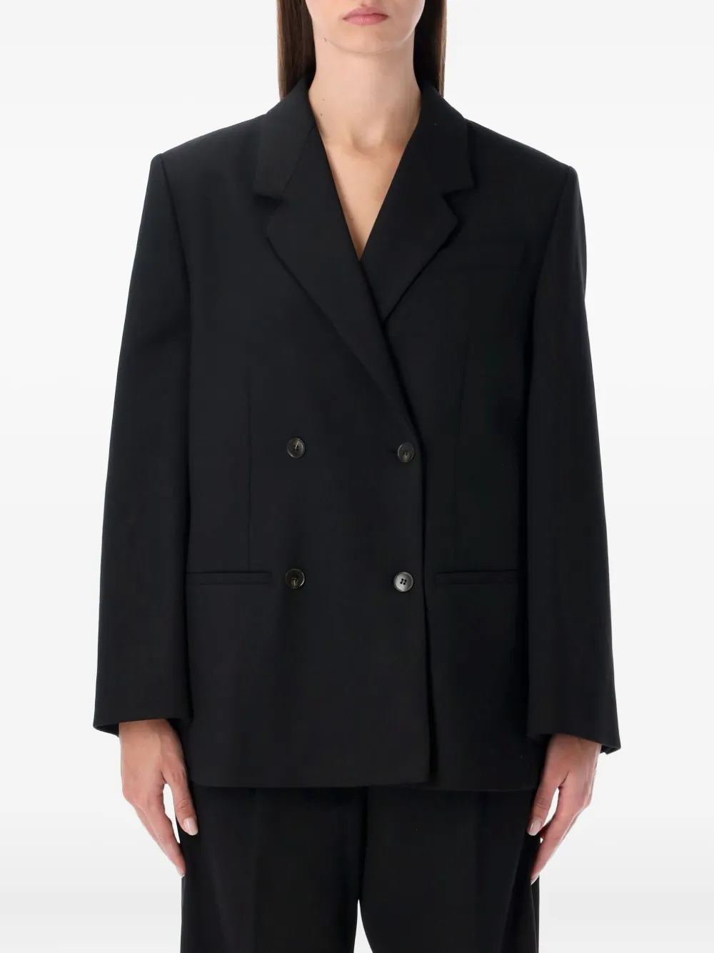 By Malene Birger Ramona Oversized Double-breasted Blazer In Multi