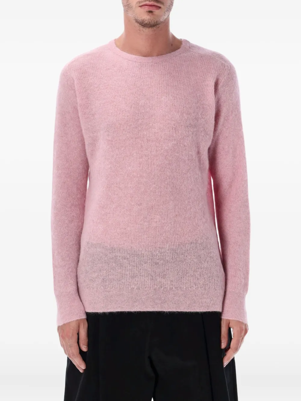 Auralee crewneck sweater | Pink | Image 1
