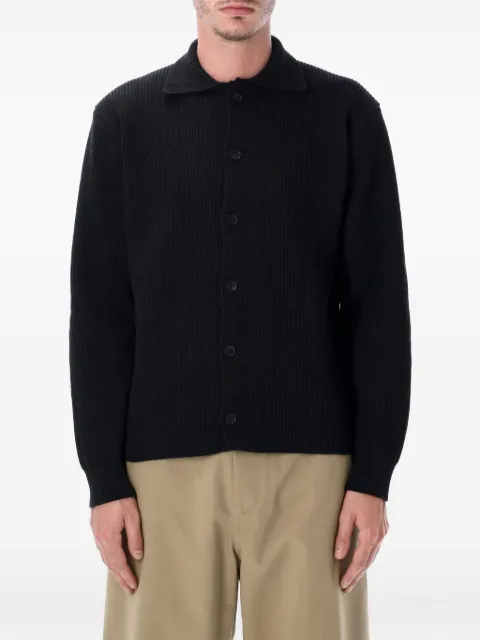 Auralee polo-collar cardigan